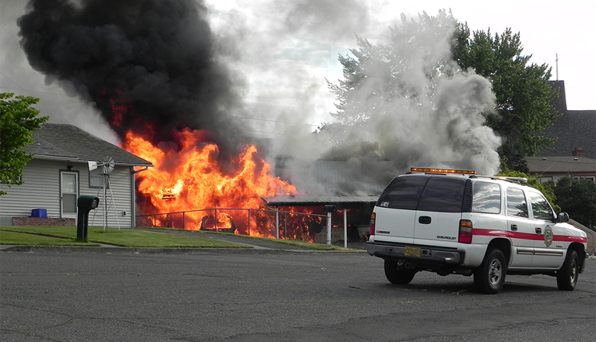 Fire guts home on E. 16th Court