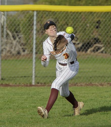 The Dalles softball versus Hood River Valley.