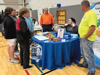 WSVSD students in grades 8-12 participated in Columbia High School’s fifth annual career day March 28. Local business partners informed students of career opportunities and gave out a variety of swag.		Contributed photo