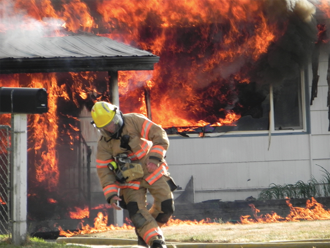 Fire guts home on E. 16th Court