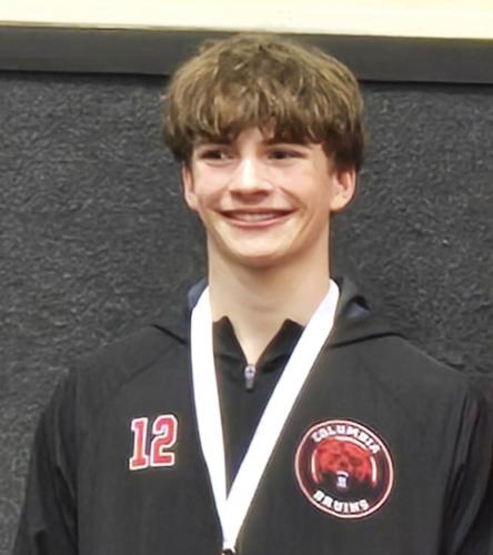 William Polkinghorn at districts in Kalama Feb. 7.