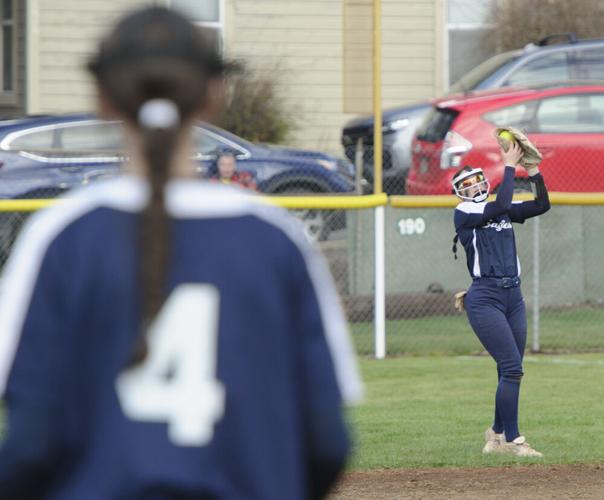 The Dalles softball versus Hood River Valley.