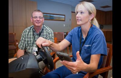 Health fair offers distracted driving test