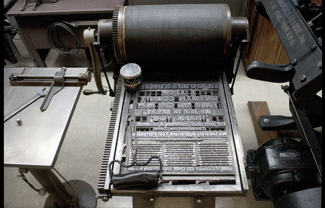 Paper, ink and presses