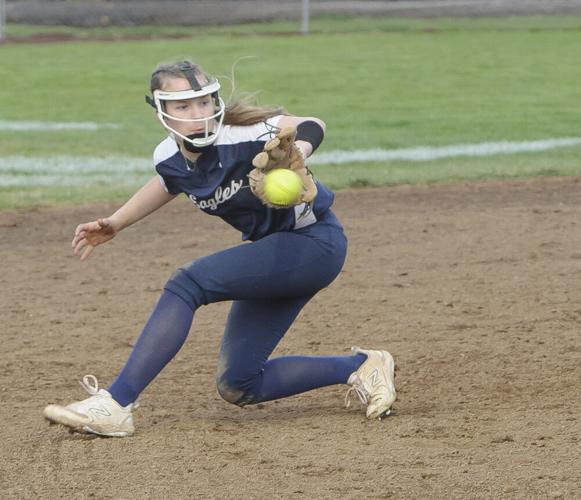 The Dalles softball versus Hood River Valley.