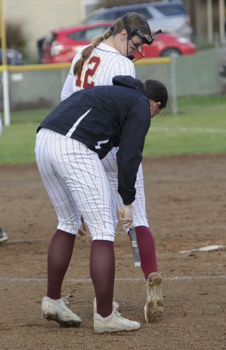 The Dalles softball versus Hood River Valley.