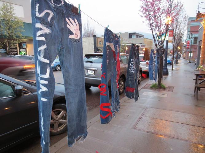 Denim Day: Students line downtown streets with jeans