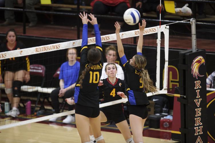 The Dalles volleyball versus Crook County