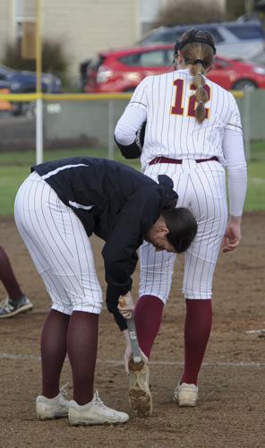 The Dalles softball versus Hood River Valley.