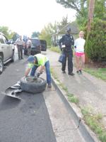 Driver sideswipes cars, ends up in hand cuffs