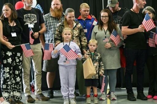 The first group of white Afrikaners from South Africa arrived for resettlement in the United States in May