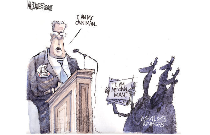 Editorial cartoons from Feb. 22