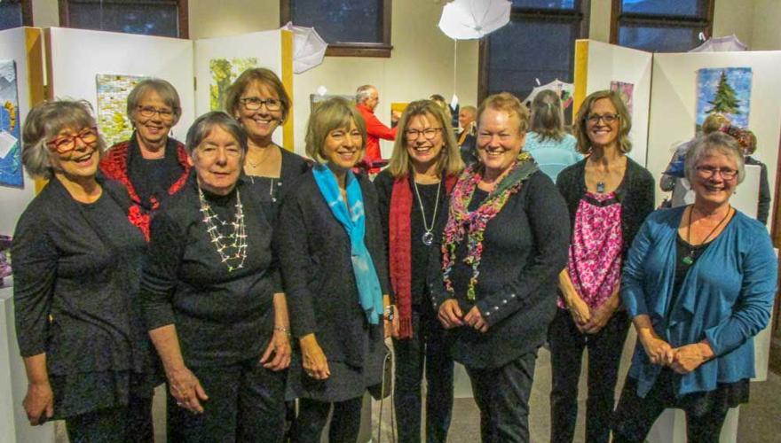 Quilt show fabric artists