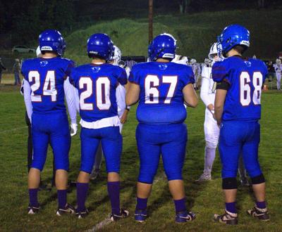 The Lyle/Wishram/Klickitat/Glenwood captains wait for the coin toss earlier this year  Zach Thummel photo