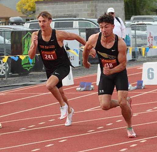 Derek Goulart (left) in a race last year.