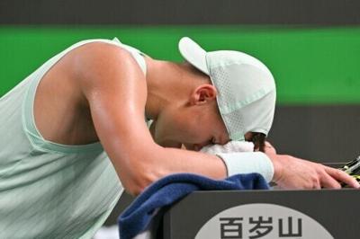 Denmark's Holger Rune during the Shanghai Masters tennis in October