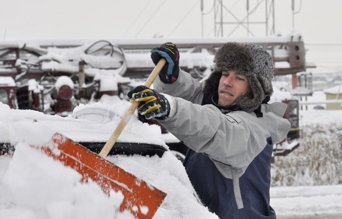 Winter arrives in gorge with a flurry