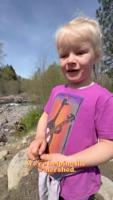 Edi helps with the watershed in the Hood River.