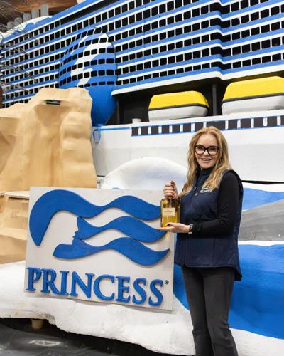 Princess Cruises Christens Star Princess Tournament of Roses Float With Celebration Ambassador Jill Whelan