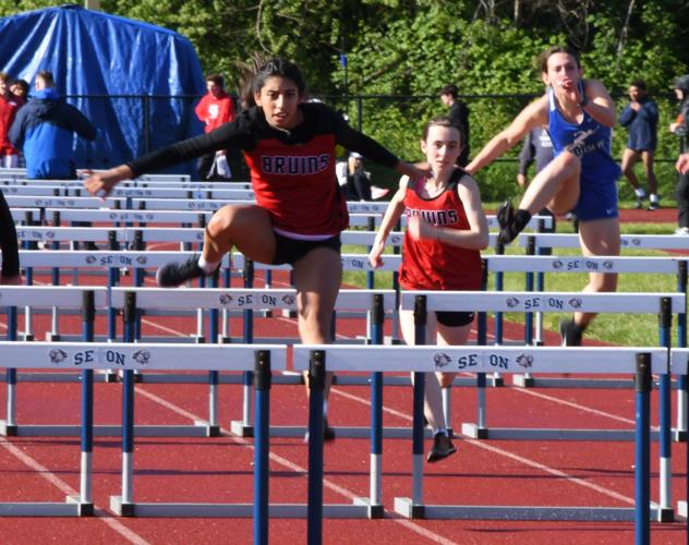 Chanele Reyes and Ella Zimmerman in 100MHurdlesDSC_0206.JPG