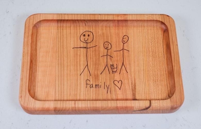 Wooden tray by Pinocchio Workshop