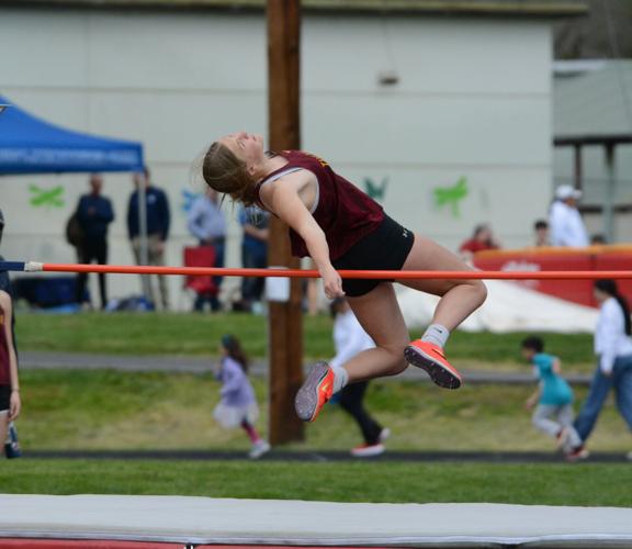Willow Ziegenhagen clears the high jump bar last year.