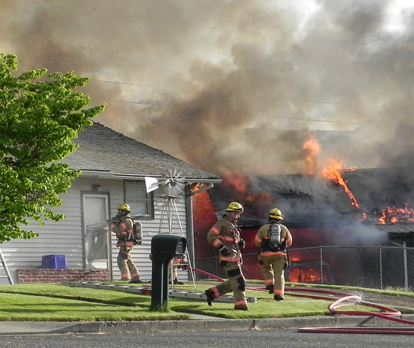 Fire guts home on E. 16th Court