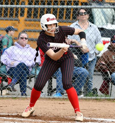 Bruin junior Joella Posini lays down a bunt earlier this year.