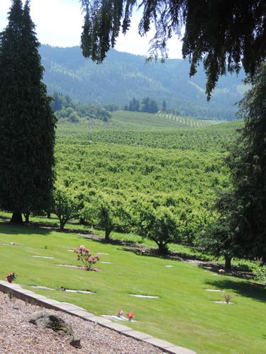 The men who care for scenic Pine Grove Cemetery give extra attention at Memorial Day