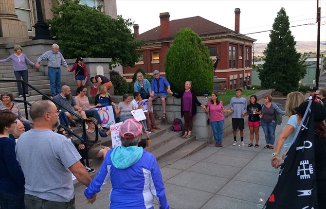 Local vigil held against racism