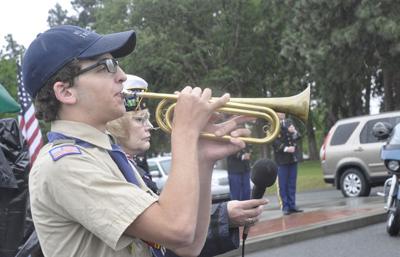 Long flag tradition in The Dalles