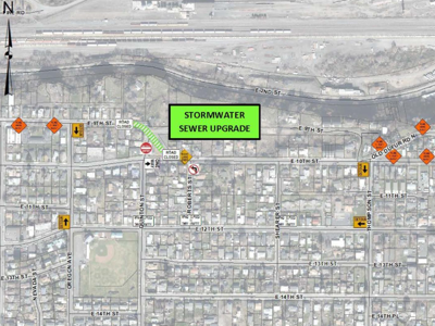 The Dalles construction