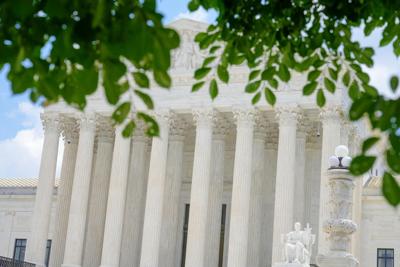 The U.S. Supreme Court building is seen on June 29, 2026, in Washington.