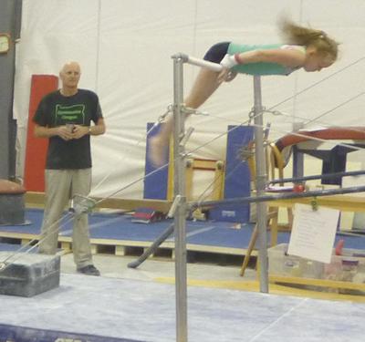 Riverside gymnasts strong in first event