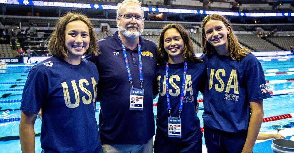 Members of the Sandpipers of Nevada swim team