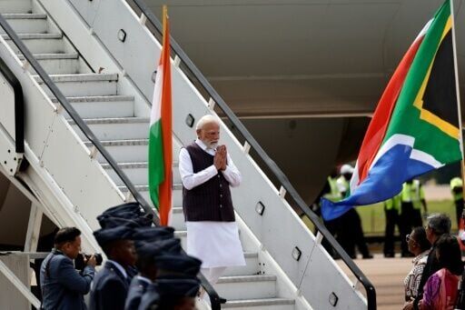 India's Prime Minister Narendra Modi is among a host of world leaders at the Johannesburg summit