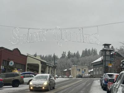 First snow in White Salmon