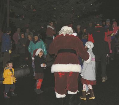Santa Claus coming to Bingen