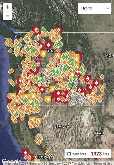 SR14 Closed to Truck Traffic; Fire Now Going in Skamania
