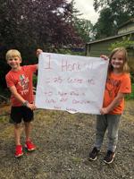 Youngsters take on COVID, one honk and a coin at a time