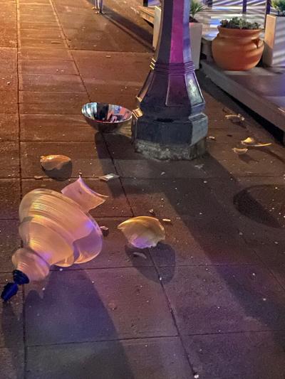 Armed subject shoots out street lamps in Hood River