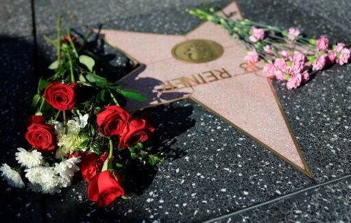 Fans have laid flowers on Rob Reiner's star on the Hollywood Walk of Fame