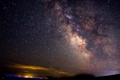 Meteor showers at peak