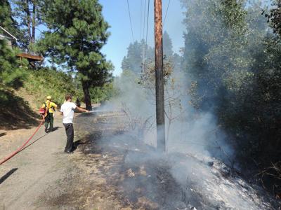 Fire chars part of Indian Creek Trail