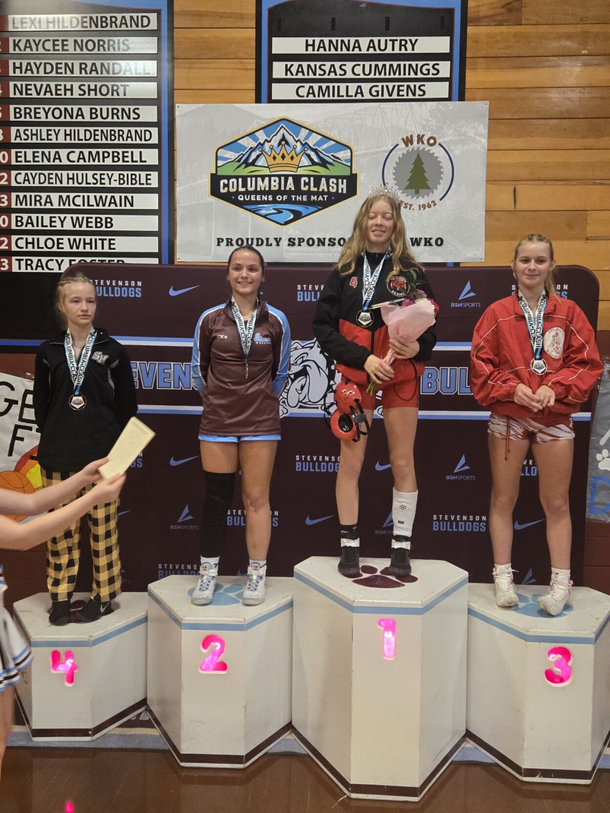 Eda O'Connor on the podium last weekend