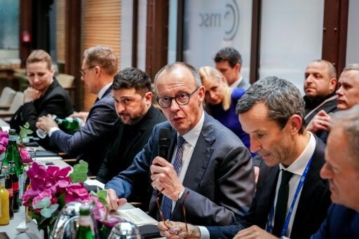 German Chancellor Friedrich Merz told the conference that Europe's freedom was 'endangered'