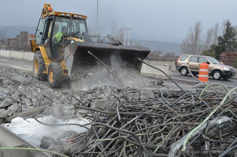 03-03 hr interstate bridge demo concrete and metal