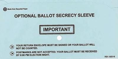 Election 2018: Blue sleeve for your votes: Nov. 6 ballot time is nearly here