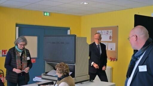 Edouard Philippe casts his vote in Le Havre