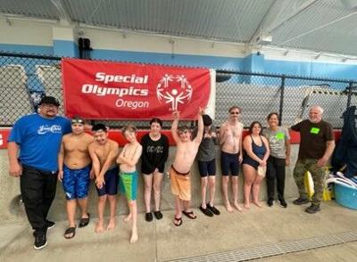 Hood River Special Olympics swim team